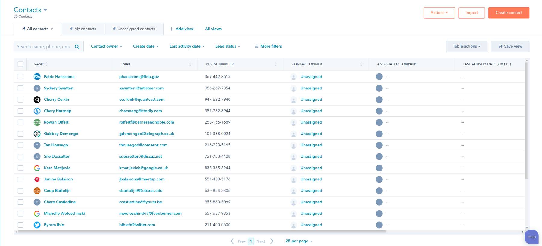 Tomba Hubspot integration